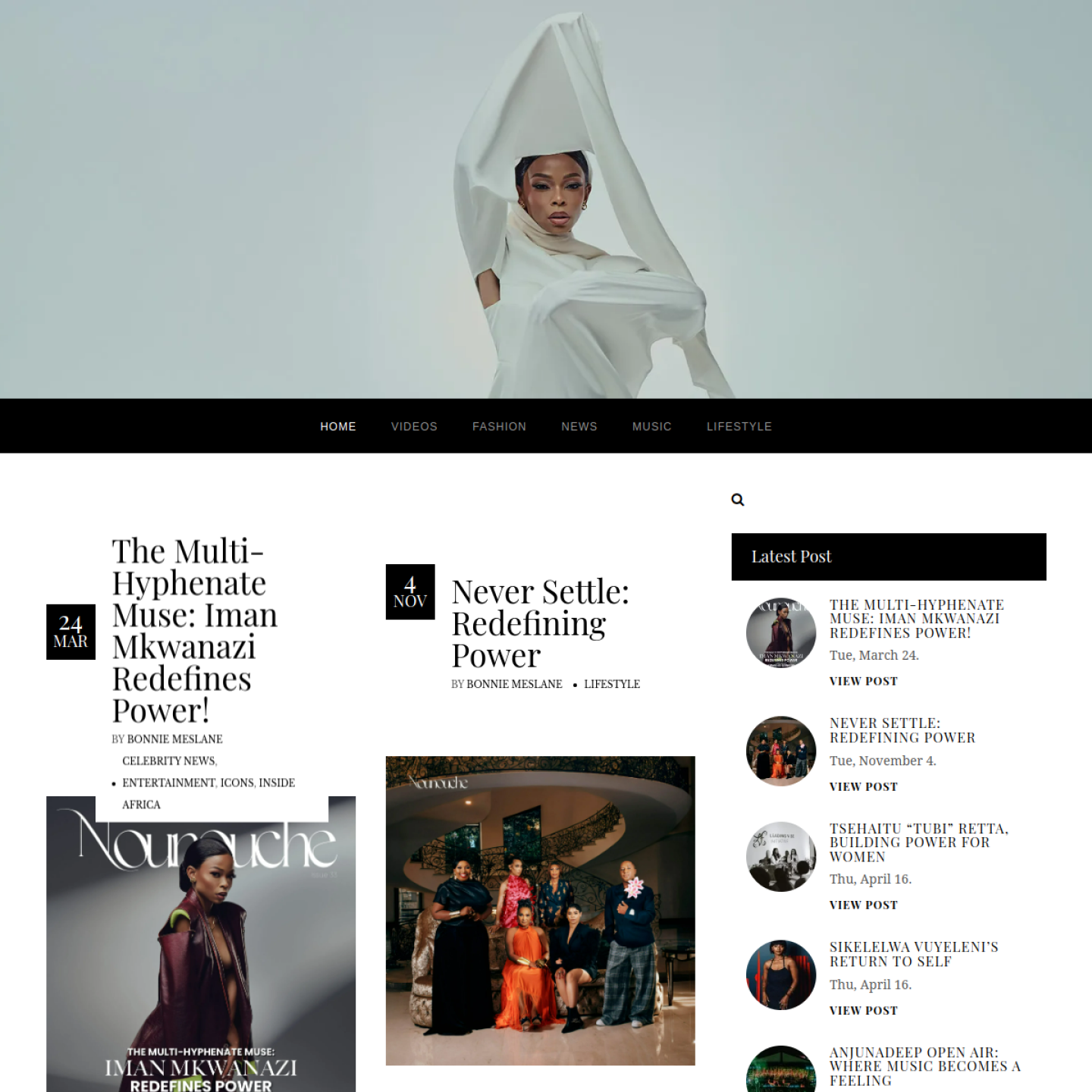 Nounouche website screenshot